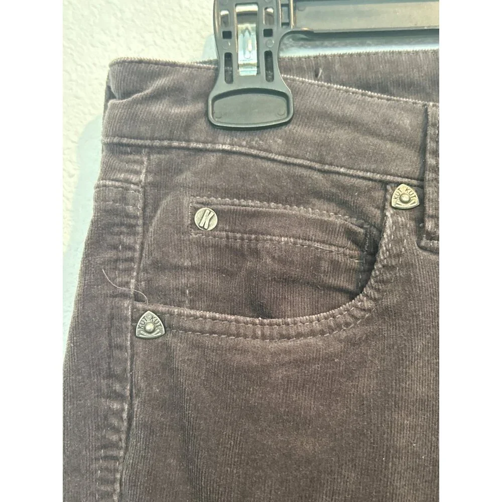 Kut From The Kloth Skinny Stretch Corduroy Pants GREY/Brown Jeans - Picture 2 of 7